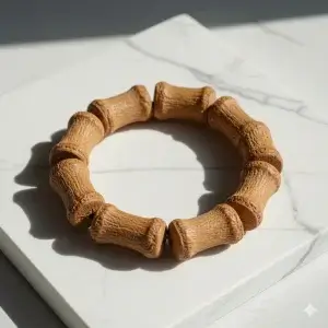 VLUKY - [Pine & Cypress Wood] Bamboo Root Carving Bracelet