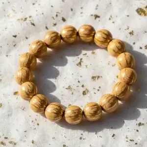 VLUKY - [Gold-Foil Gold] Golden Vein Wood Bracelet